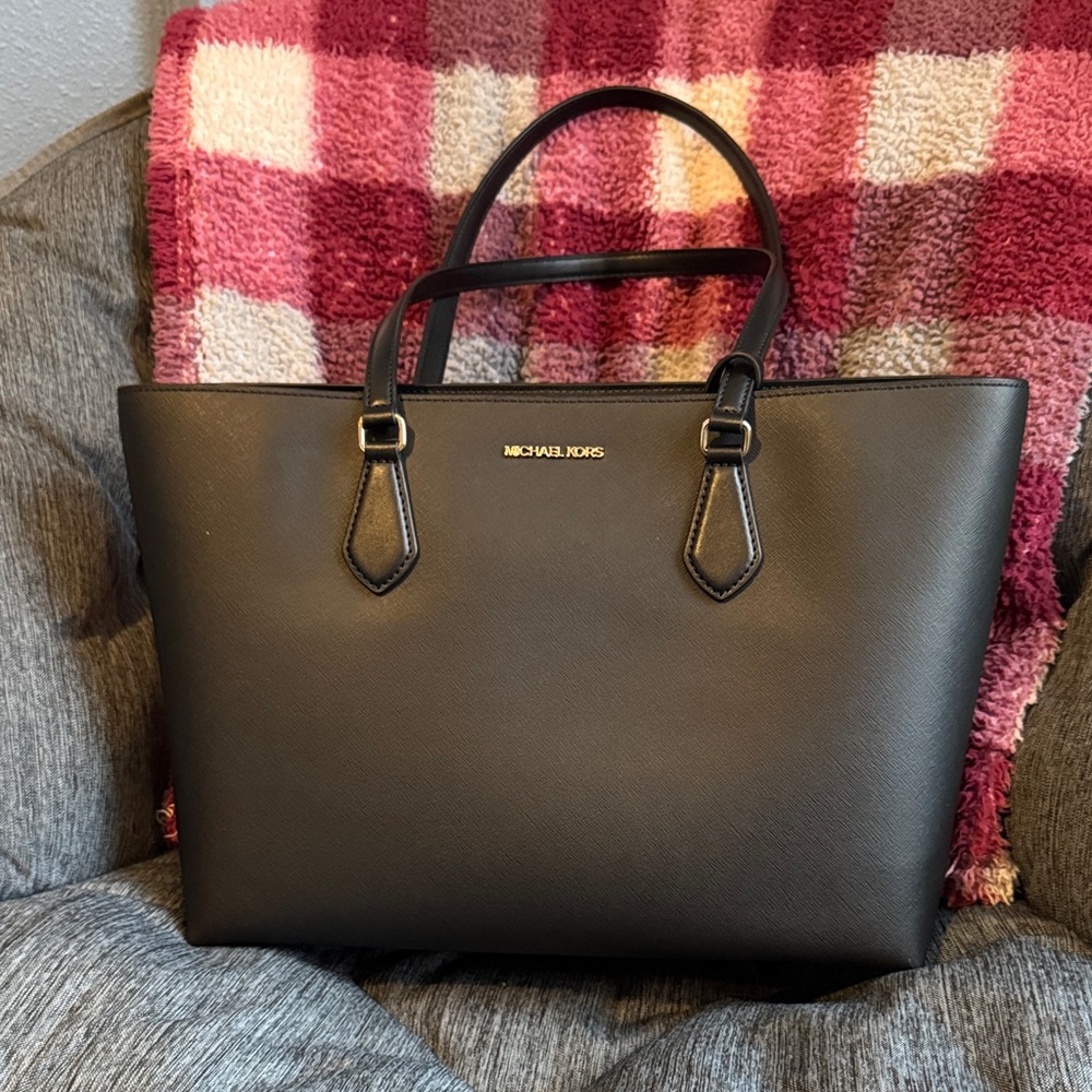 Michael Kors Black Leather Handbag